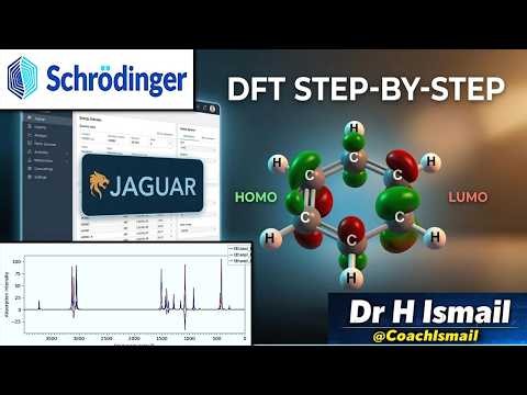 DFT Calculations Using Schrodinger Jaguar | Geometry Optimization | Energy Calculation | HOMO–LUMO
