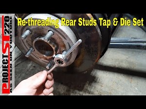 Crossed threaded hub studs - tap and die set