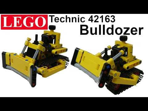 LEGO Technic set 42163 Bulldozer Unboxing and Build (TUTORIAL)