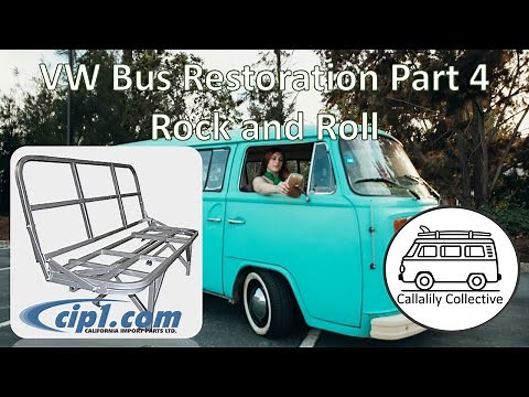 Rock and Roll rear seat and bed from CIP1 and Ebay. 1973 VW Bus Restoration Part 4.