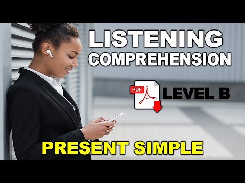 Listening Practice - Level A + PDF - Simple Present Tense - Easy English Lesson