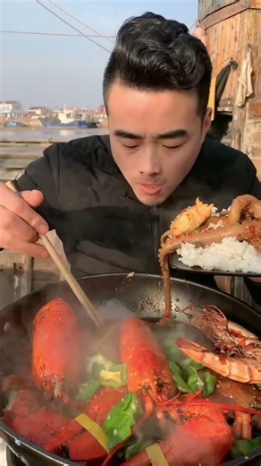 Eating seafood so delicious Fisman 🐙🐙 #mukbang #food #yummy #youtube #challenge