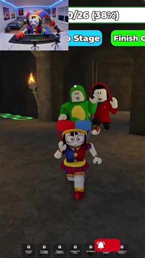POMNI ESCAPES JJ & MIKEY PART 2…😱💀 (Roblox Obby)
