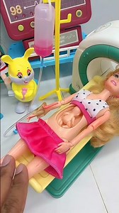 satisfied Unboxing cute pink Barbie Princess CT Scan