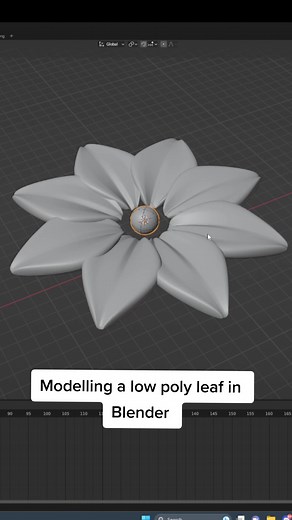 Creating a Low Poly Leaf Model in Blender
