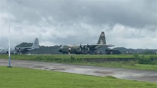 3.5K views · 33 reactions | The C130 aircraft of the Philippine Air Force (PAF) and the Republic of Singapore Air Force carrying relief items for #KristinePH victims arrive at the Bicol International Airport in Daraga, Albay on Sunday (Oct. 27, 2024). The aircraft from Singapore plays a crucial role in bolstering PAF's ongoing Humanitarian Assistance and Disaster Response operations in areas affected by Kristine. | Connie Calipay | Philippine News Agency | Facebook