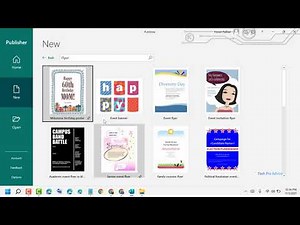 How to create a Flyer in MS Publisher