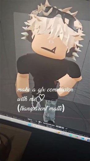make a transparent matte gfx with me! (paid for) #roblox #gfx #fyp #smallcreator #robloxgfz