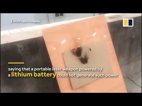 China unveils their revolutionary ZKZM-500 laser assault rifle