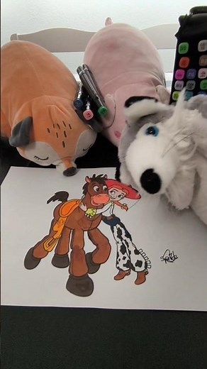 Coloreando a Jessy y Perdigón de Toy Story #ToyStory #Perdigon #Jessy #colorea