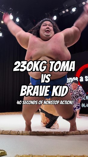 Sumo Challenge: A Brave Kid Takes on a 230kg Wrestler