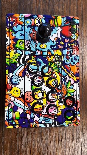 8Bitdo Arcade Stick for Xbox - Artist Series / Doodle Art Skin #slickwraps #8bitdo #arcadestick
