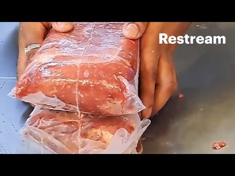 LIVE: Modern Meat Cutting Cube Machine – Satisfying Food Process for Relaxation 2025 🔴