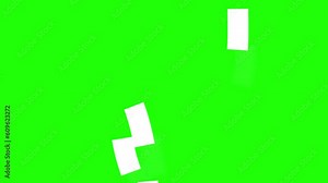 flying paper data file transfer moving flying greenscreen office