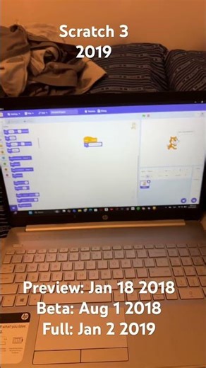 Evolution of available Scratch versions #scratch #windows11
