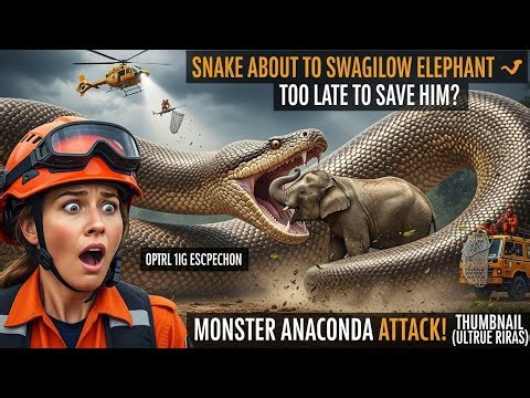 Monster Anaconda vs Elephant 😨 | Last-Second Rescue Caught on Camera