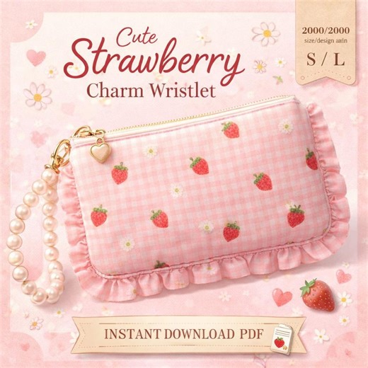 Charm Wristlet Sewing Pattern PDF | Small to L Sizes | Instant Download | DIY Wristlet Bag | Easy Sewing Pattern | Step by Step Guide - Etsy