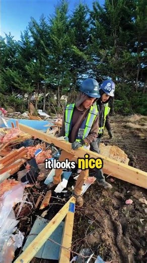 Salvaging Wood #asbestos #hazmat #demolition #construction #renovation #shorts