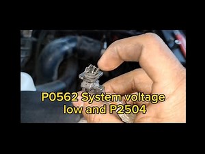 Dodge journey engine code p2504 and p0562 charging system low voltage
