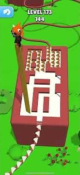 Stacky Dash level 173 gameplay solution. #stackydash #mazegame #gaming
