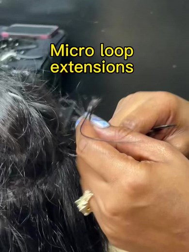 Micro loop extensions ➰ #FYP #fypdongggggggg #microloophairextensions #microloopextensions #microloops