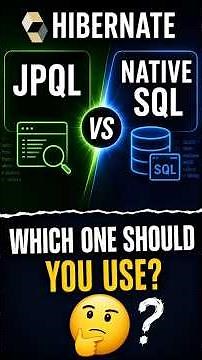 JPQL vs Native SQL | Most Asked Hibernate Interview Question 🔥 #hibernate