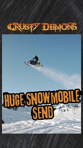 Huge Snowmobile Send in Alaska #crustydemons | Crusty Demons