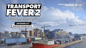 Transport Fever 2 - Official Mod Support for all platforms on September 23rd news