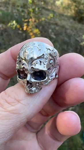 1.2K reactions · 53 shares | Diamond Baroque. This one is getting VIP treatment but thought I’d show it in first stage. #skull #skullring #skullart #diamondjewelry | Geoff Thomas Jewelry | Facebook