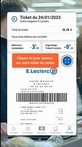 📲 Ne perdez plus jamais vos tickets de caisse ! Avec l'application Mon E. Leclerc, accédez facilement à tous vos tickets de caisse, directement depuis votre smartphone. 🧾 💡 Suivez notre tutoriel pour découvrir comment retrouver vos tickets de caisse sur l'application. Consultez-les à tout moment, suivez vos dépenses, et profitez d'une gestion simplifiée de vos achats. 📲 Téléchargez dès maintenant l'application Mon E. Leclerc : https://mon.e.leclerc/dhgB #ticketsdecaisse #tuto | Leclerc Chart