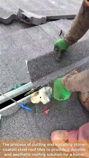 The process of installing a stone coated steel roof