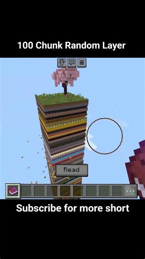 100 chunk Layer #minecraft #shorts #videogame