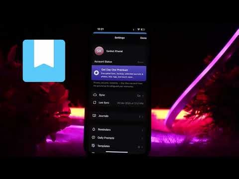 How to Customize Your Day One Journal Profile and Account Settings