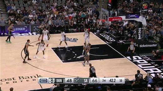 JUST WEMBY THINGS 👽 ✅ Double-block ✅ Logo 3-pointer #NBAHighlights | NBA Australia