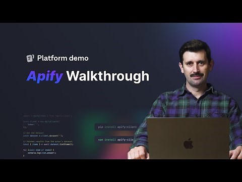 Apify Demo: A Walkthrough of Our Platform (Short Version)