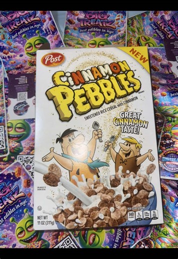 Delicious Cinnamon Pebbles Treats with THC Delivery in NYC