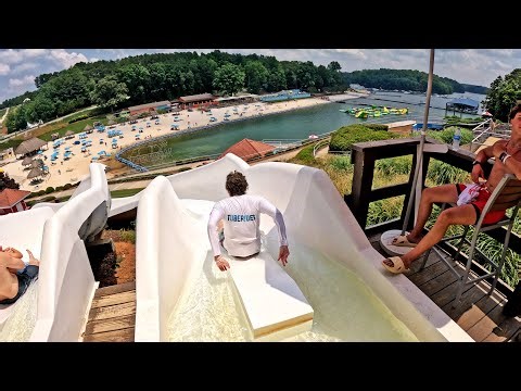 Racing Waters SPEED Water Slides at Fins Up Lake Lanier