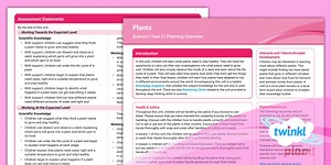 Science: Plants: Overview Year 2