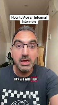 Interview advice for informal interviews, do the following #interviewtips #interviewpreparation