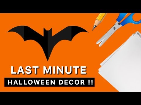 How I Made HALLOWEEN Decor in 5 Min with Paper!