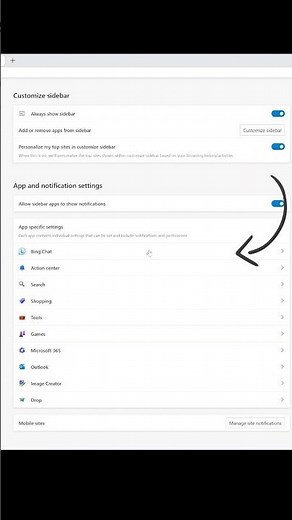 Bing settings overview in Edge browser #shorts