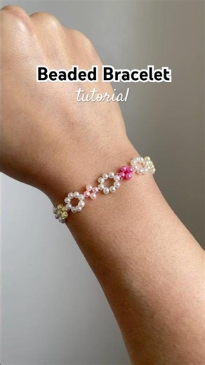 beaded bracelet tutorial #beadedbracelet #tutorial #diy #preppy