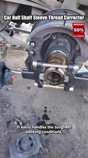 No more costly trips to the mechanic! 💸 The Integrated Axle Sleeve Thread Repair Tool Kit restores worn or damaged threads quickly, precisely, and safely. ⚙️ Professional-grade repair — restore axle threads in minutes 🔩 One-piece design — stable, accurate, and easy to handle 🚗 Compatible with multiple axle sizes 🛠️ Hardened steel construction — durable & built to last 💰 Save hundreds by repairing instead of replacing | Bling-furnitureshop