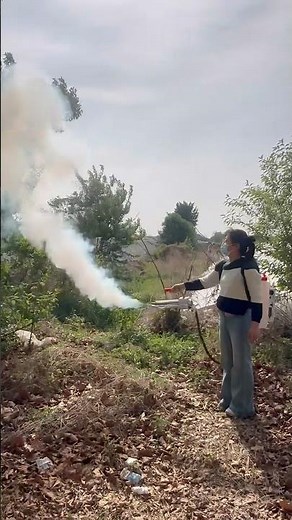 Lightweight Fogger Machine in Action | Easy Outdoor Disinfection & Plant Care 🌿💨