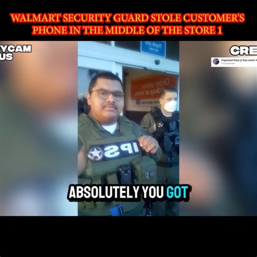 Walmart Security Guard STOLE Customer's PHONE in the Middle of the Store 1 | Cop Cam 24/7