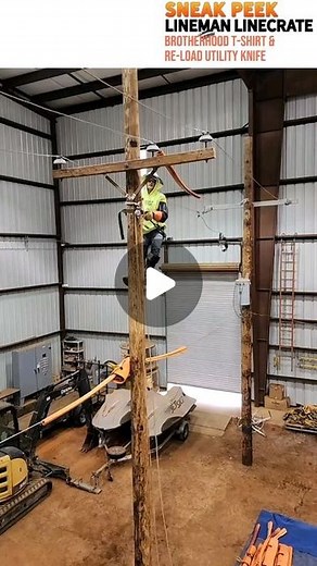 LineCrate on Instagram: "Lineman training Credits rhettpassmore #lineschool #futurelineman #tramplineman #lineman4life #dirtyhandscleanmoney"
