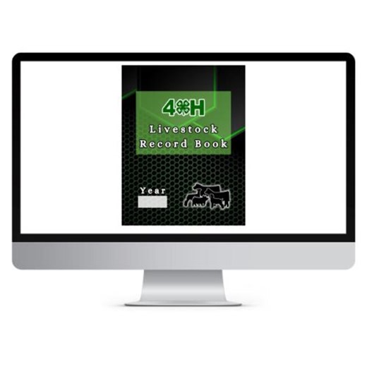 4H Record Book Interactive PDF/ Typed (abstract Green & Black) - Etsy