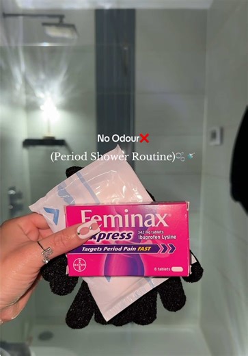 (No Odour Period Shower Routine)❌🫧🚿 Day 1 struggles.🤕#periodshowerroutine #periodhygiene #girlproblems #alwayspads #femfreshuk