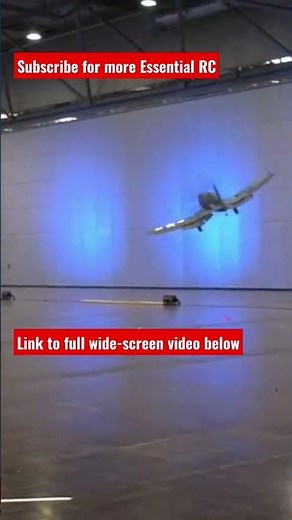 HUGE F4U Corsair flies indoors ! 😳 #shorts #rc