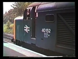 class 40 152 thrashes out of New Mills 25/06/83 on the Yarmouth